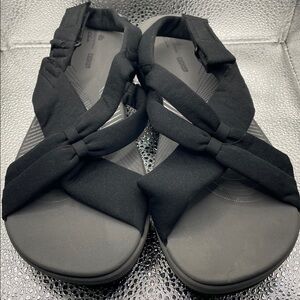 Clarks Black Women's Sandals wedge